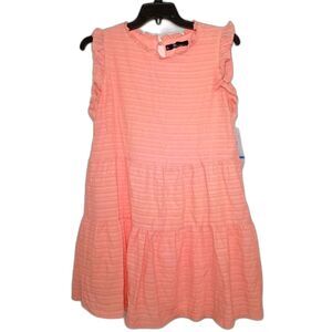 NWT Be By Chetta B Trapeze Swing Dress Peach Pink Coquette Size XL